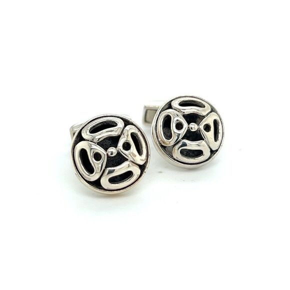 John Hardy Estate Mens Cufflinks Silver JH52 - Picture 8 of 8
